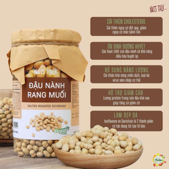 Đậu Nành Rang Muối 500G