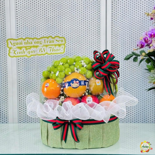 GIỎ QUÀ TRẶNG TRÁI CÂY HỖN HỢP