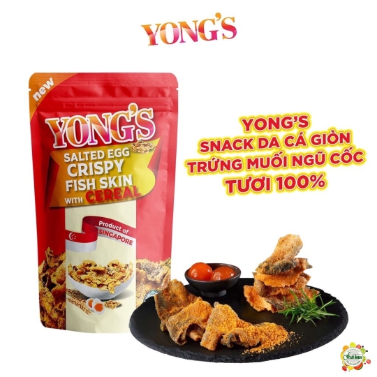 (HẾT HÀNG)SNACK YONG’S DA CÁ HỒI GIÒN SINGAPORE